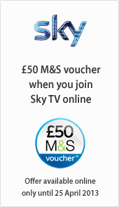 sky tv marks and spencer offer