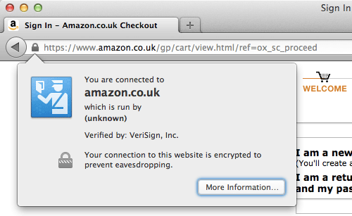 amazon secure checkout