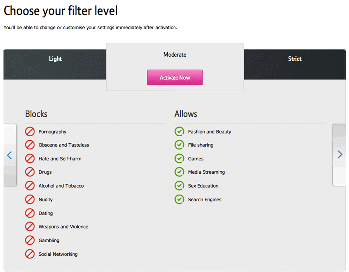 controls moderate